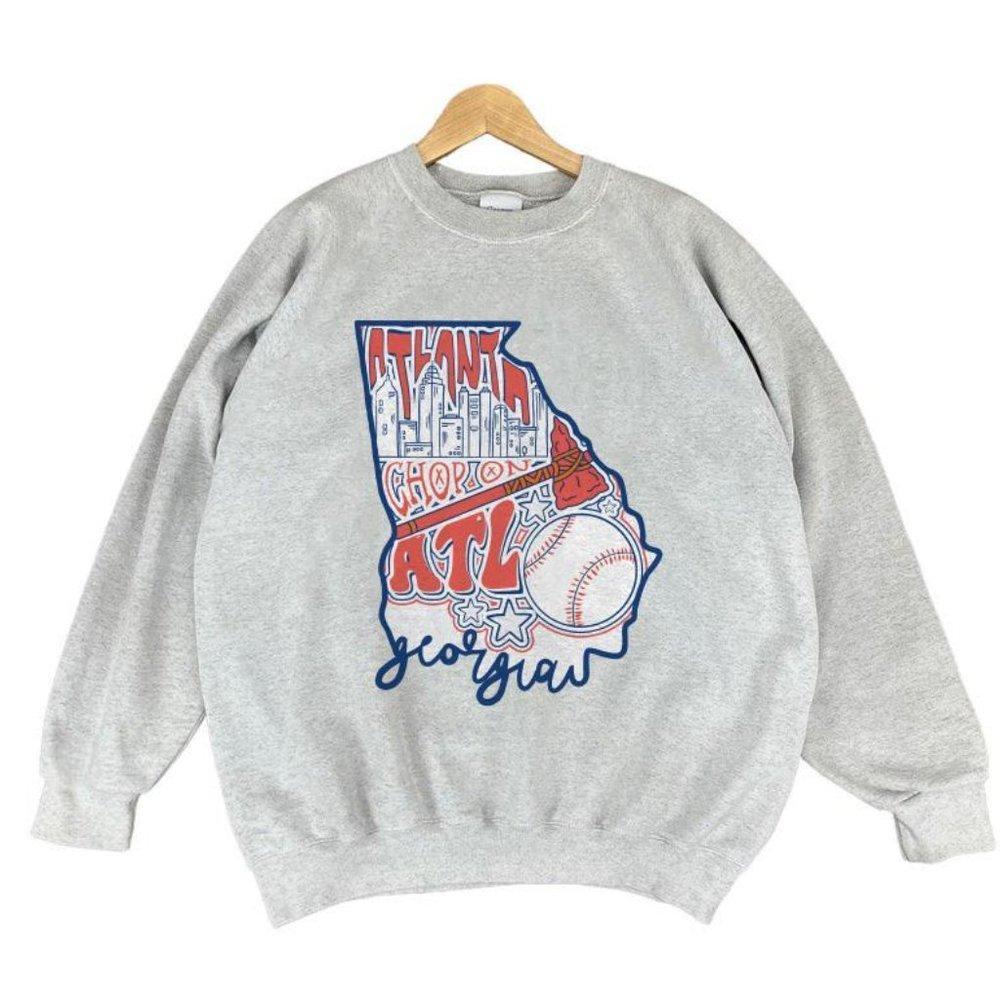 Chop On Atlanta Braves State Collection Sweatshirt